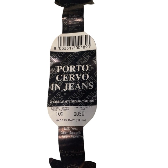 Lot of 5 Filatura Di Crosa PORTO CERVO in JEANS Cotton Multicolor Worsted - Picture 4 of 4